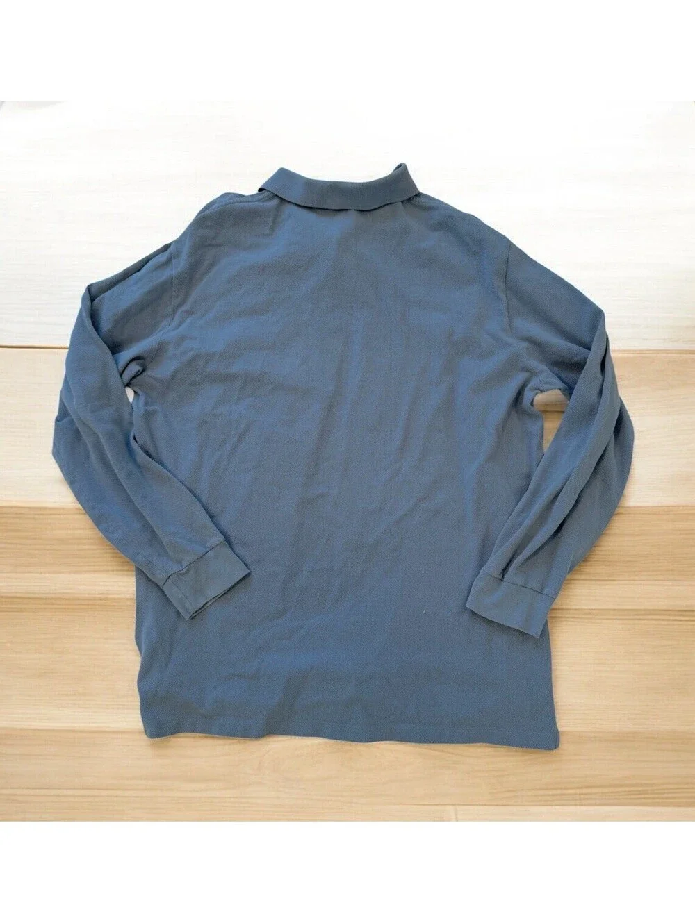 POLO Ralph Lauren Long Sleeve Shirt XL Blue Red Pony Logo Casual Preppy Cotton